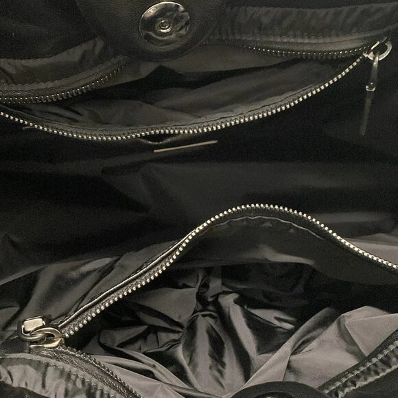 Auth PRADA Nappa Bomber BN2647 Black Leather Tote Bag - Picture 15 of 16